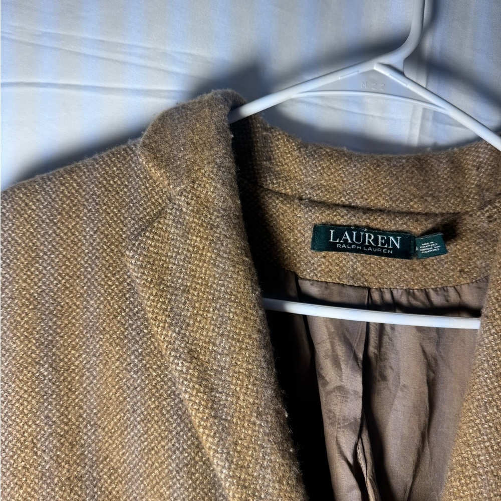 Ralph Lauren Tan Wool Blend Blazer - Picture 3 of 3